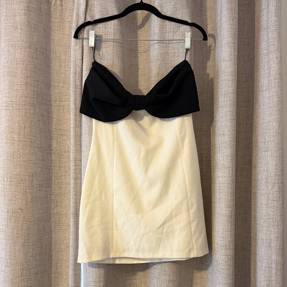 Zara Black and White Mini Dress